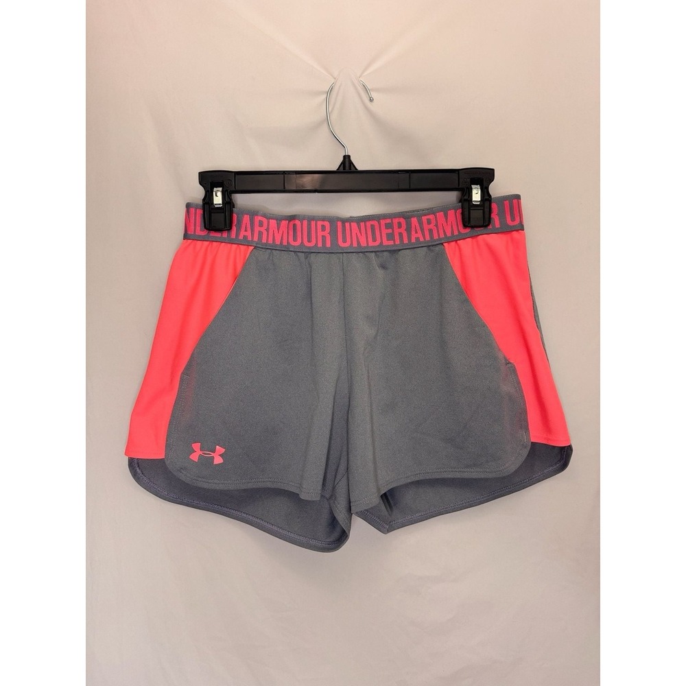 Under Armour - HeatGear Mesh Athletic Shorts - Gray Pink - S - Womens